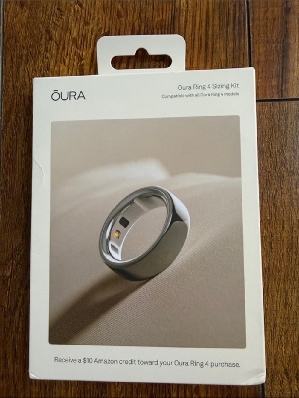 Oura Ring 4 Sizing Kit - White and Silver